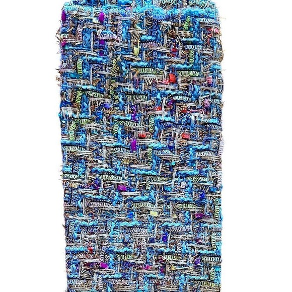 NWOT Tweed Clutch Wristlet Travel Accessories‎ Zip Closure - Picture 3 of 5